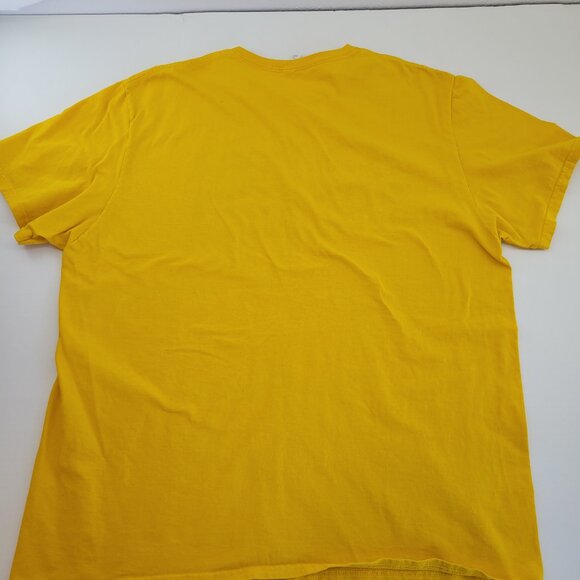 Boba Fett T-Shirt Men's XL Yellow Bounty Hunter Star Wars 100% Cotton Crew Neck - Picture 2 of 8